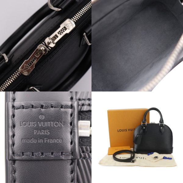 2423063008109 8 Louis Vuitton Alma BB Handbag Epi Leather Black