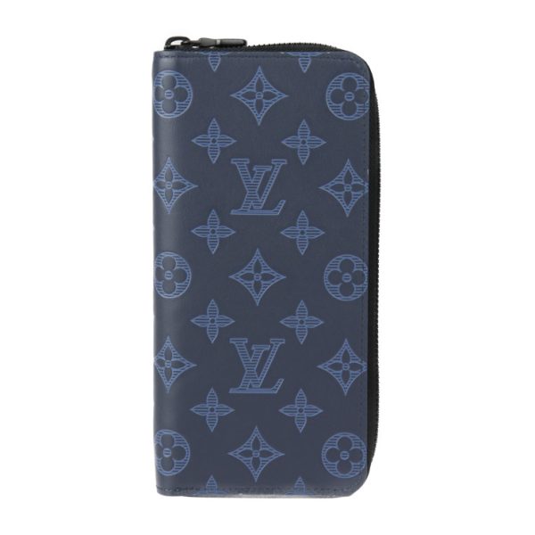 2423063008120 1 Louis Vuitton Zippy Wallet Vertical Blue Black