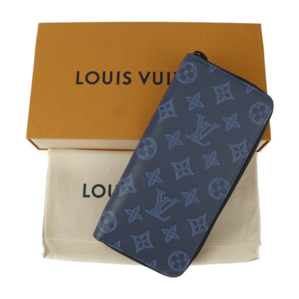 2423063008120 10 Louis Vuitton Zippy Wallet Vertical Blue Black