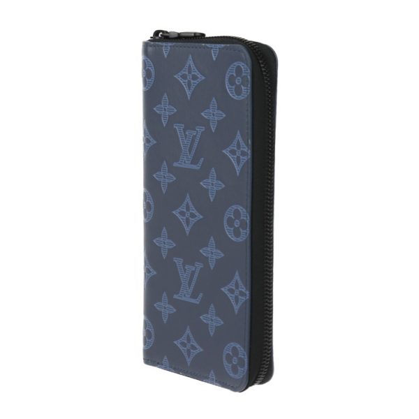 2423063008120 2 Louis Vuitton Zippy Wallet Vertical Blue Black