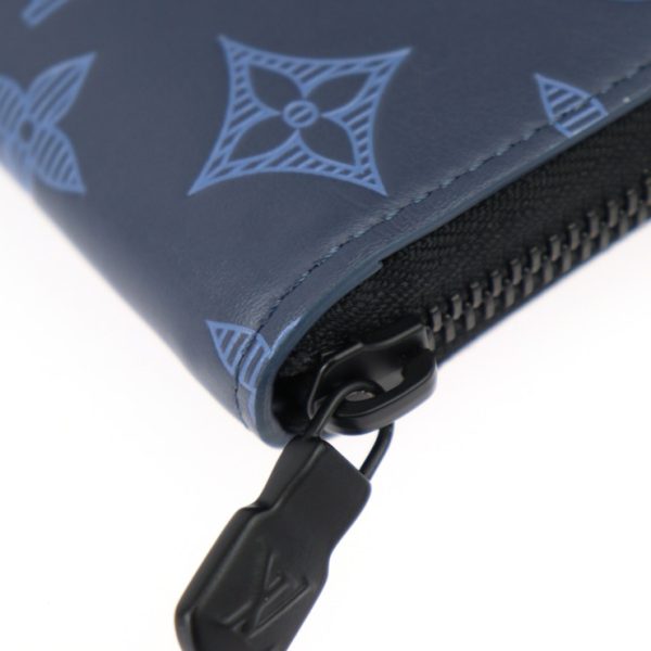 2423063008120 5 Louis Vuitton Zippy Wallet Vertical Blue Black