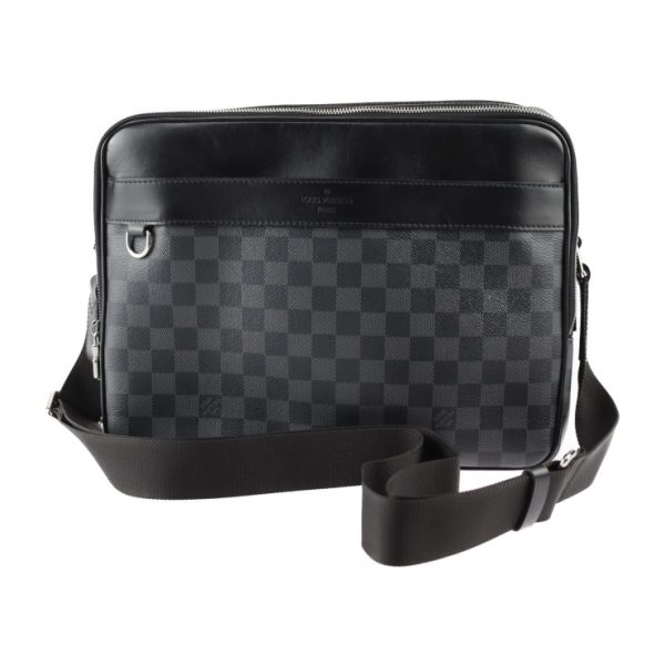 2424013010102 1 Louis Vuitton Trocadero MM Shoulder Bag Gray Black