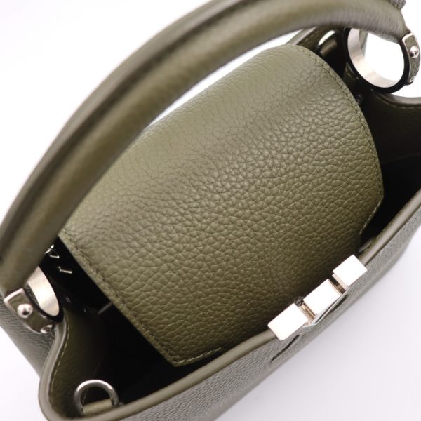 2424013010104 8 Louis Vuitton Capucines BB Handbag Khaki Green