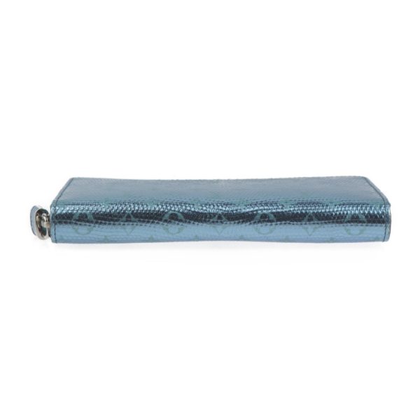 2424013010112 4 Louis Vuitton Zippy Wallet Lizard Metallized Blue