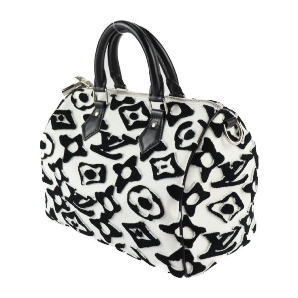 2425033007157 3 Louis Vuitton Handbag Bandouliere 25 White Black