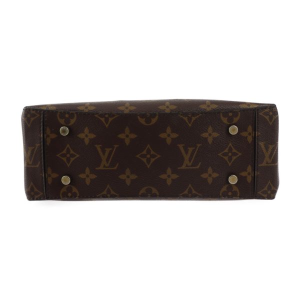 2425043007115 4 Louis Vuitton Handle Flap MM Handbag Brown Black