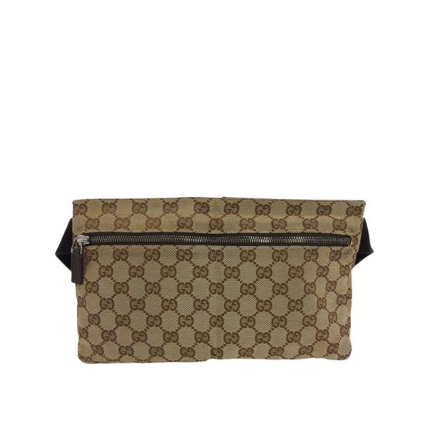 24258 2 Gucci GG Canvas Waist Bag Beige