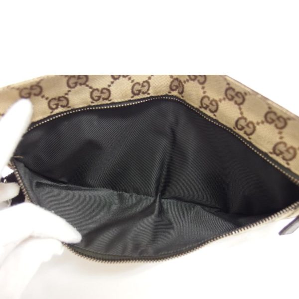 24258 5 Gucci GG Canvas Waist Bag Beige