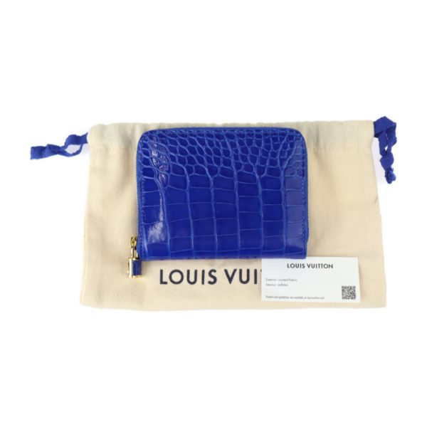 2426053008122 9 Louis Vuitton Zippy Coin Purse Case Crocodile Blue