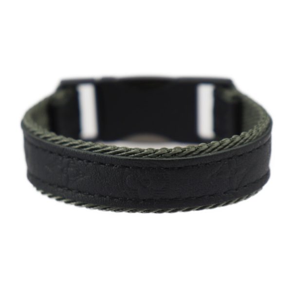 2427053001133 3 Louis Vuitton Bracelet Fast Clip Black Khaki Green