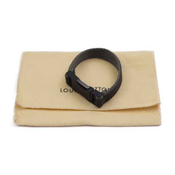 2427053001133 9 Louis Vuitton Bracelet Fast Clip Black Khaki Green