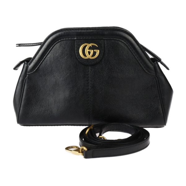 2427063010139 1 Gucci Liber Small Shoulder Bag Tiger Head GG Black