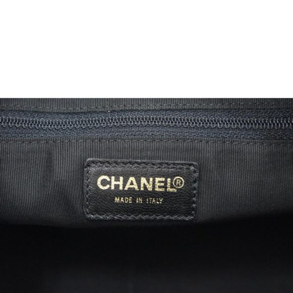 24273 6 Chanel Caviar Chain Tote Bag Black