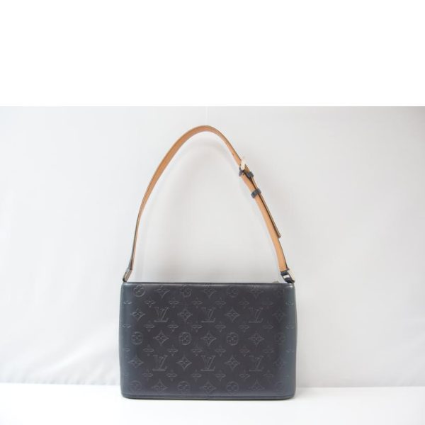 24436 2 Louis Vuitton Alston Shoulder Bag Monogram Matte Blue