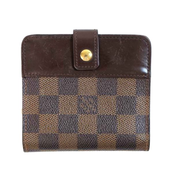 24439 1 Louis Vuitton Compact Zip Damier Ebene Wallet