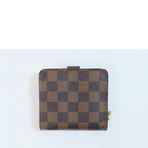 24439 2 Louis Vuitton Compact Zip Damier Ebene Wallet