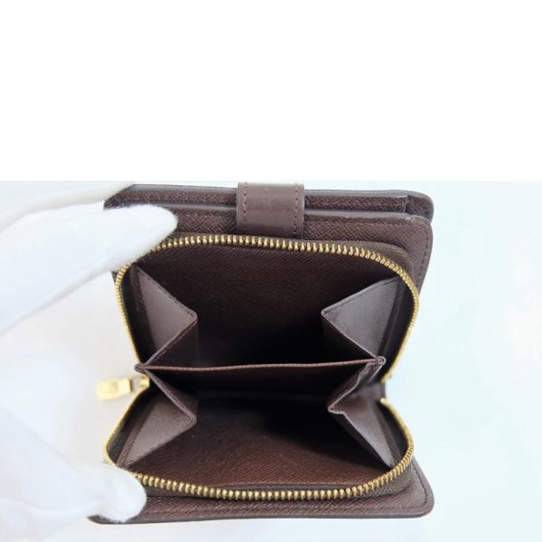 24439 6 Louis Vuitton Compact Zip Damier Ebene Wallet