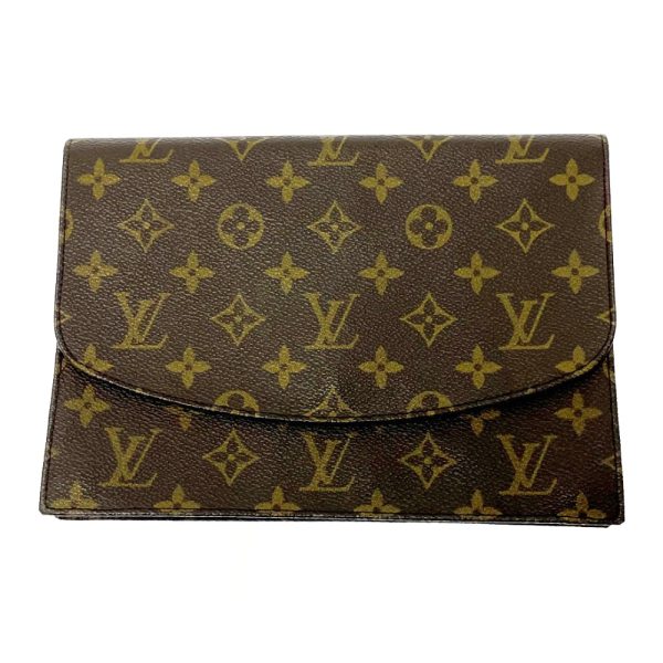 245152 1 LOUIS VUITTON Monogram PVC Pochette Lava Clutch Bag Brown