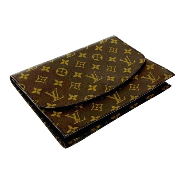 245152 2 LOUIS VUITTON Monogram PVC Pochette Lava Clutch Bag Brown