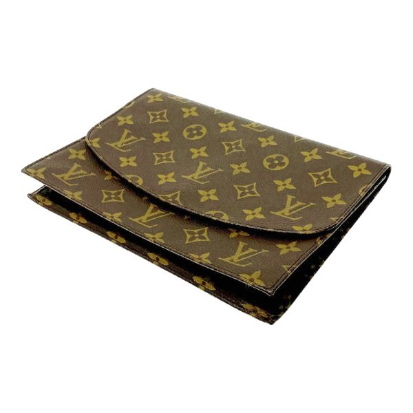 245152 3 LOUIS VUITTON Monogram PVC Pochette Lava Clutch Bag Brown