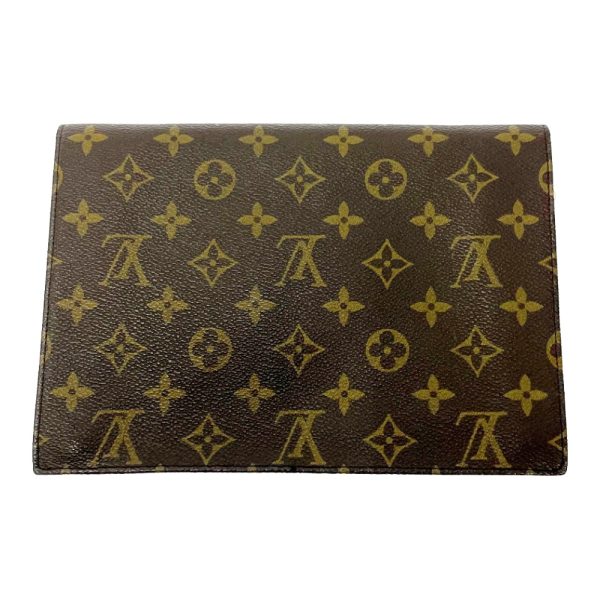 245152 4 LOUIS VUITTON Monogram PVC Pochette Lava Clutch Bag Brown