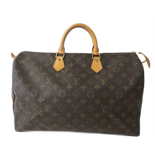 24556 1 Louis Vuitton Speedy Monogram Handbag Brown