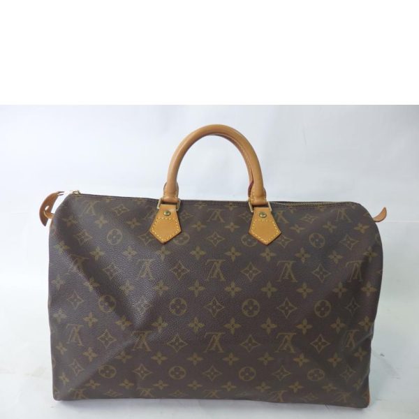 24556 2 Louis Vuitton Speedy Monogram Handbag Brown