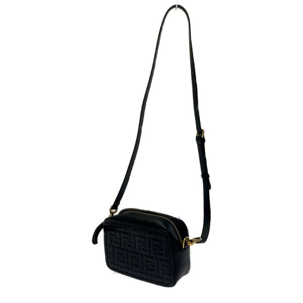 246298 3 Fendi Leather Mini CAM Camera Bag Black