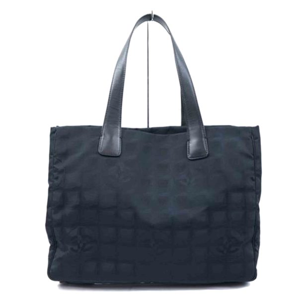 24663 1 Chanel Travel Line Nylon Tote Bag Black