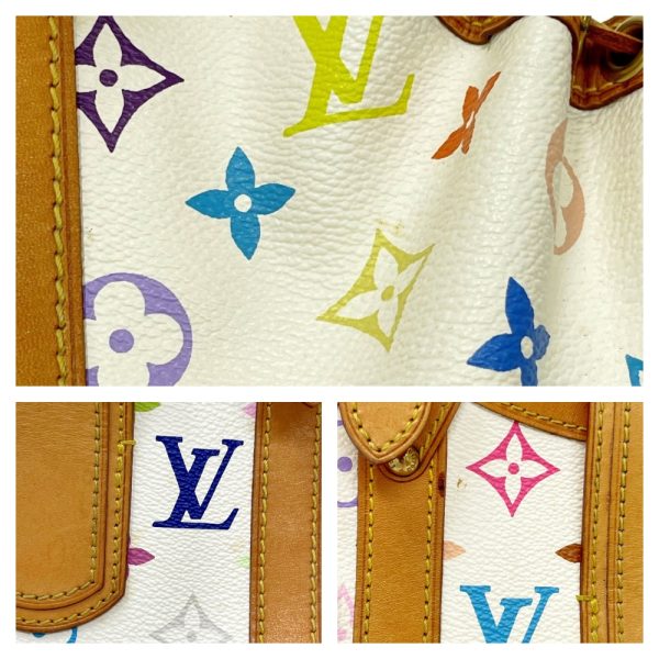 247165 10 LOUIS VUITTON Monogram Multicolor Theda PM White