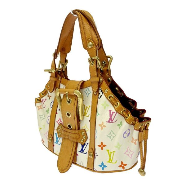 247165 3 LOUIS VUITTON Monogram Multicolor Theda PM White