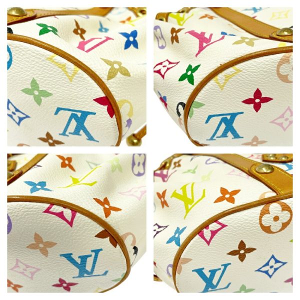 247165 5 LOUIS VUITTON Monogram Multicolor Theda PM White