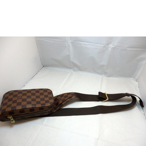 24746 5 Louis Vuitton Jeronimos Bag Damier Ebene Brown