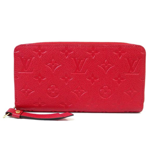 24753 1 Louis Vuitton Zippy Wallet Bag Empreinte Scarlet