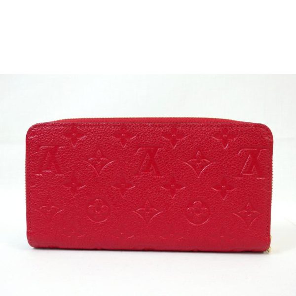 24753 2 Louis Vuitton Zippy Wallet Bag Empreinte Scarlet