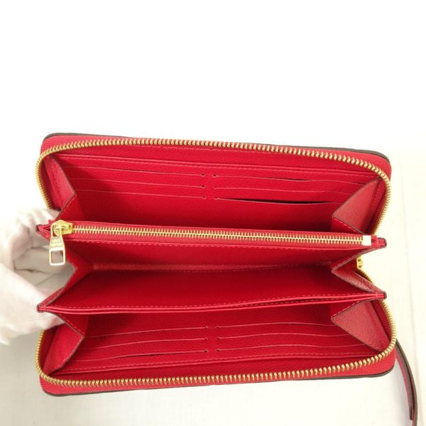 24753 4 Louis Vuitton Zippy Wallet Bag Empreinte Scarlet