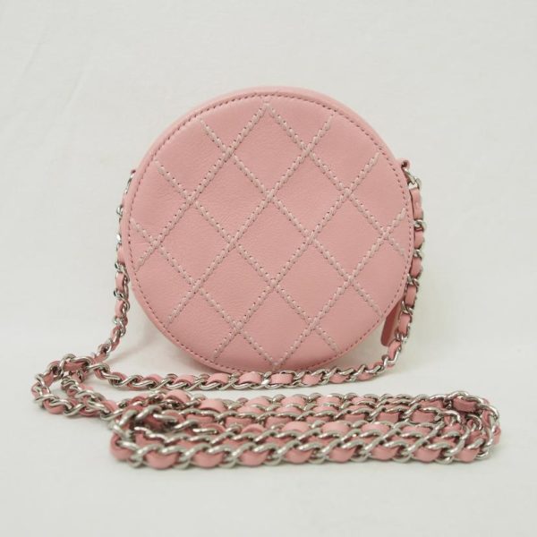 24759 2 Chanel Matelasse Chain Shoulder Pink