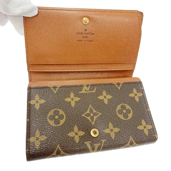 247706 7 LOUIS VUITTON PVC Portomone Vietresor Bifold Wallet Brown