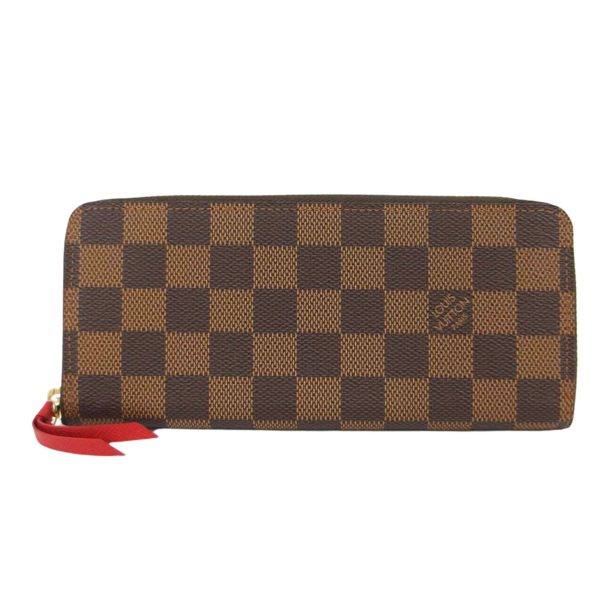 24777 1 Louis Vuitton Portefeuil Clemence Bag Damier Ebene Brown