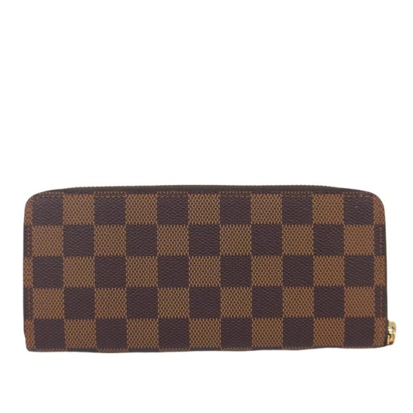 24777 2 Louis Vuitton Portefeuil Clemence Bag Damier Ebene Brown