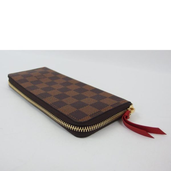 24777 3 Louis Vuitton Portefeuil Clemence Bag Damier Ebene Brown