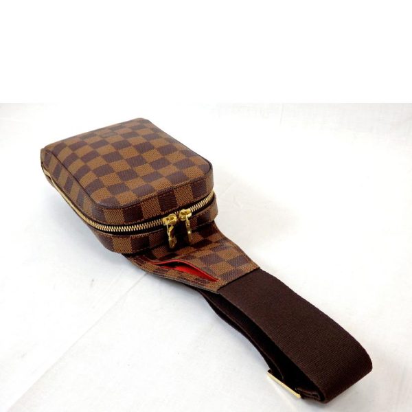 24906 3 Louis Vuitton Jeronimos Bag Damier Ebene Brown