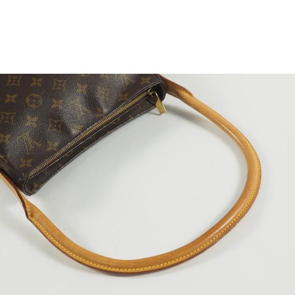 25018 3 Louis Vuitton Looping MM Shoulder Bag Monogram Brown