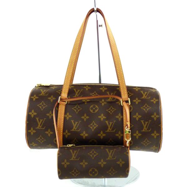 25077 1 Louis Vuitton Papillon 30 Monogram Bag Brown