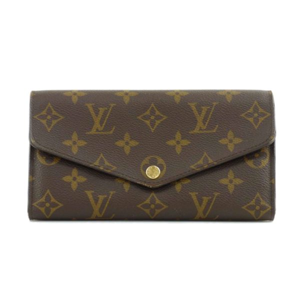 25084 1 Louis Vuitton Portefeuil Sala Monogram Wallet Brown