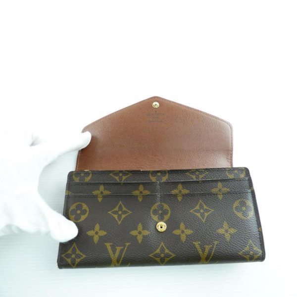 25084 4 Louis Vuitton Portefeuil Sala Monogram Wallet Brown