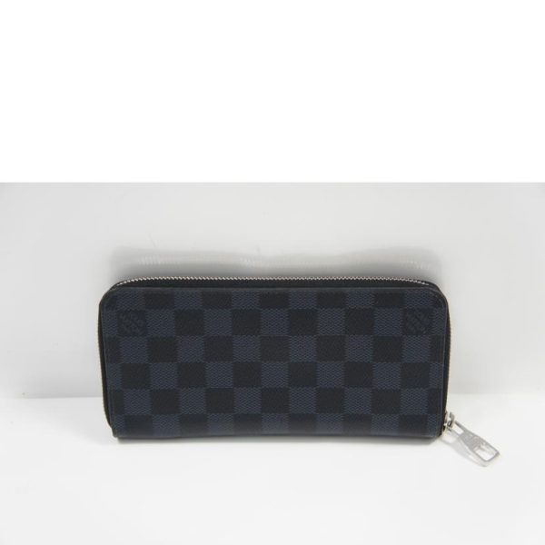 25118 2 Louis Vuitton Zippy Wallet Vertical Bag Damier Cobalt