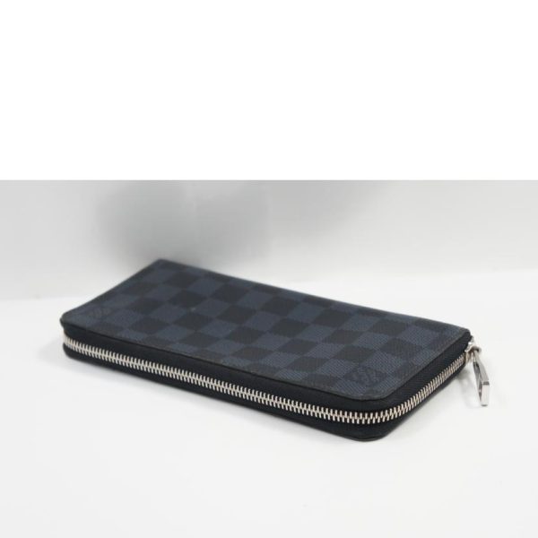 25118 3 Louis Vuitton Zippy Wallet Vertical Bag Damier Cobalt