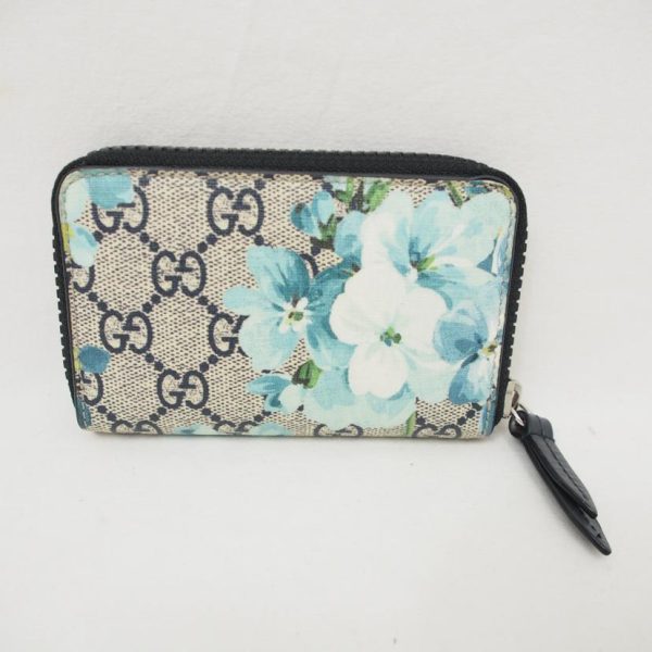 25121 2 Gucci GG Blooms CoinCard Case Floral