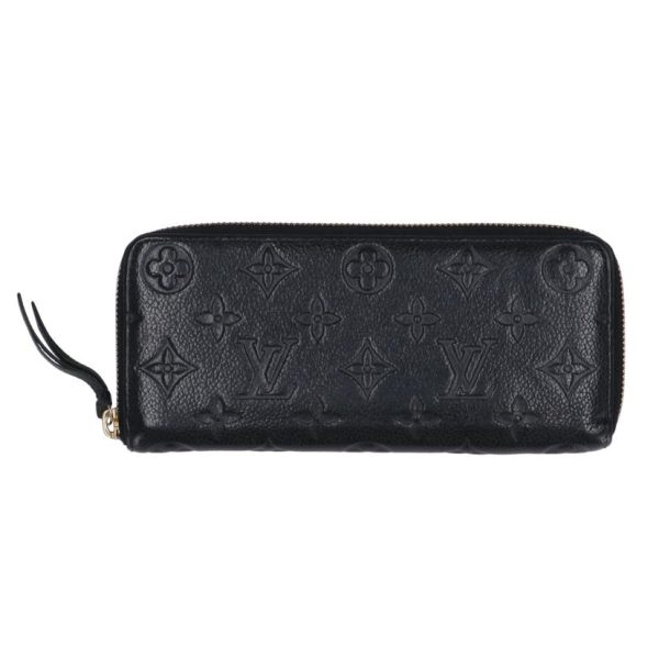 25170 1 Louis Vuitton Clemence Empreinte Wallet Noir